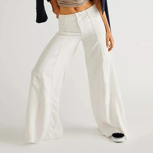 💫HP💫 NWTS FP SUPER WIDE LEG JEANS (30) - Picture 1 of 14